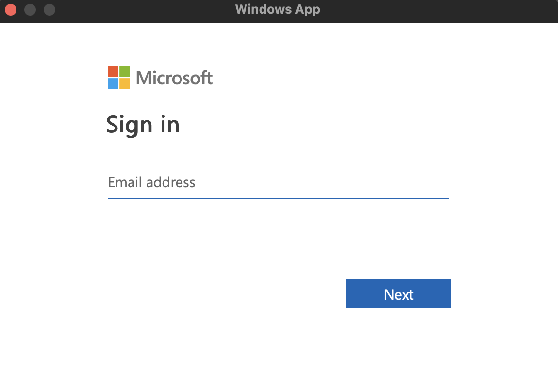 RDP Web sign-in alt text