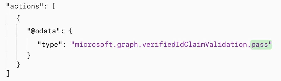 Pass response returned by the Claims Matching API